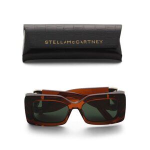 STELLA MCCARTNEY Red 54mm Square Sunglasses
